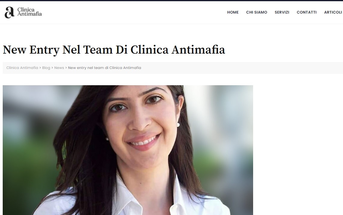 New Entry Nel Team Di Clinica Antimafia